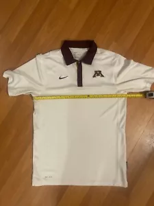University of Minnesota weißes Nike Poloshirt Größe Small (passt wie Medium) - Bild 1 von 4