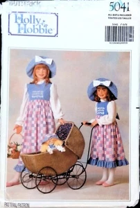 Butterick Sewing Pattern 5041 Holly Hobbie Costume Girls Size S-XL 4-14 Uncut - Picture 1 of 5