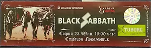 BLACK SABBATH Rare 2005 Bulgaria FIRST CONCERT Ticket - Bild 1 von 2