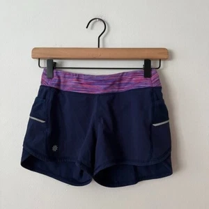 Athleta Girl Record Breaker Shorts Blue/Purple Girl's Size M/8-10 - Picture 1 of 9