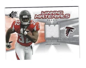Jerious Norwood 2006 Upper Deck SPx Rookie Winning Materials Card, # WMR-JN.    - Picture 1 of 2
