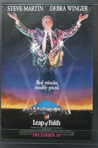 Leap of Faith 1992- Steve Martin AUTÉNTICO PÓSTER ORIGINAL DE CINE DE COLECCIÓN - Imagen 1 de 5