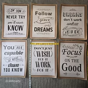 24 Different Motivational Posters 16" x 12" Waterproof with P.E.T Laminate NIB - Picture 1 of 10