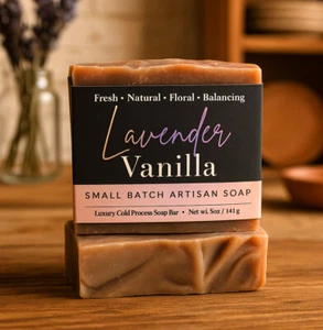Lavender Vanilla Soap - Picture 1 of 11