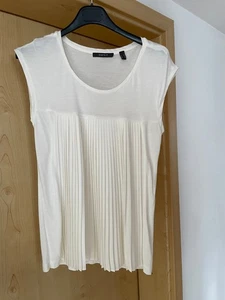 Bluse von Esprit mit Faltendetails in weiß in Gr. XS/S - Bild 1 von 2