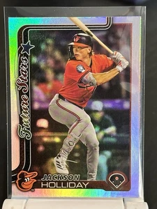 2025 Topps Series 1 - Future Stars Jackson Holliday #220 Rainbow Foilboard - Picture 1 of 2