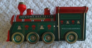 Williams-Sonoma Santa Train Engine Holiday Lollies Empty Treat Tin Christmas - Picture 1 of 3