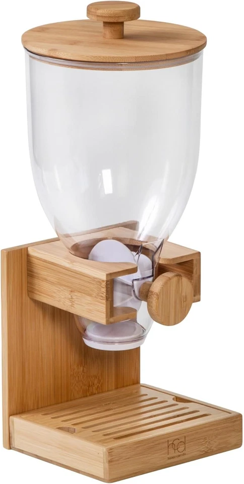 Honey-Can-Do Bamboo Cereal Dispenser (KCH-09867) - Natural