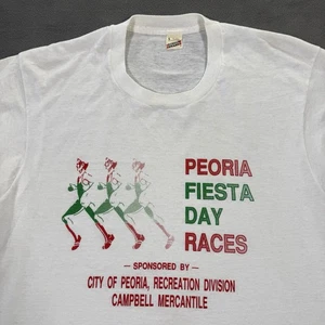 Camisa De Colección Talla Grande Blanca Maratón Carrera Arizona Puntada Única Años 80 EE. UU. - Imagen 1 de 13