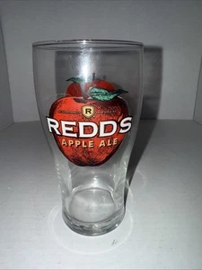 Redd's Apple Ale Tulip 2 Sided Pint Glass Home Bar Man Cave - Picture 1 of 2