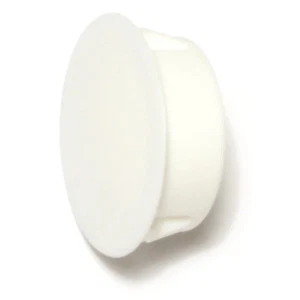1" White Nylon Plastic Flush Head Hole Plugs (6 pcs.) - Picture 1 of 1