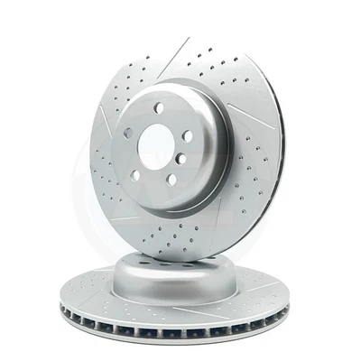 Para BMW X4 G02 Xdrive 30i M Sport Hoyuelo Y Discos de Freno Trasero Rayados Par - Imagen 1 de 4