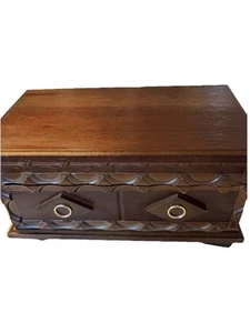 Vtg Wooden Music Jewelry Trinket Mirror Box “Lara’s Theme” Dr Zhivago 9.5” - Picture 1 of 14