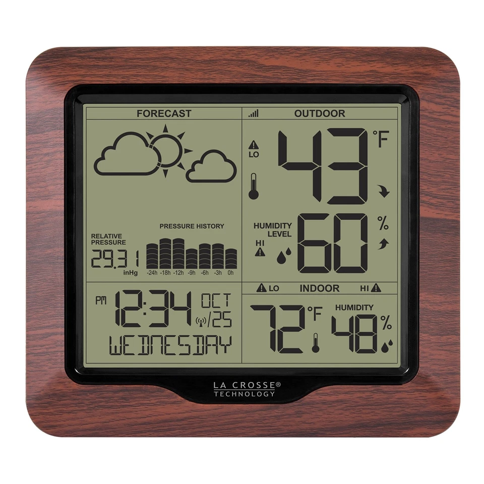 La Crosse Technology 308-1417BL Backlight Wireless Forecast Station with Pres... - Image 1 of 4