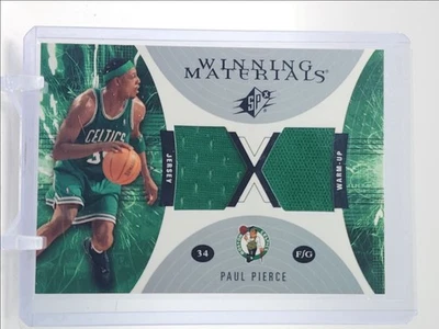 PAUL PIERCE 2003-04 UPPER DECK SPX WINNING MATERIALS JERSEY PATCH Q5159 - Image 1 of 2