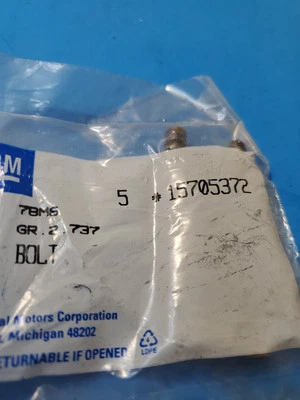 Lote de 5vGenuino GM OEM 15705372 Tornillo Ajustador de Faros 1/4x28x2 Foto 1 de 2