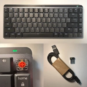 Modded Logitech MX Mechanical Mini Wireless Keyboard - Linear Red Switches - Picture 1 of 12