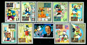 1970 Walt Disney cartoni animati, Topolino, Minnie, Donald, Pluto, Pippo, San Marino, M.962, MNH - Foto 1 di 1