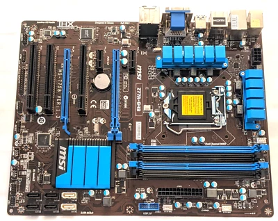 MSI Z77A-G43 Motherboard Intel 1155 CPU DDR3 Dual Channel PCIe Gen 3 Untested - Photo 1/4