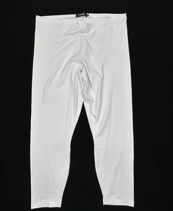 Sympli Canada Crop Legging Pants Sz 16 White Pull On Elastic Waist Knit Smooth - Picture 1 of 6