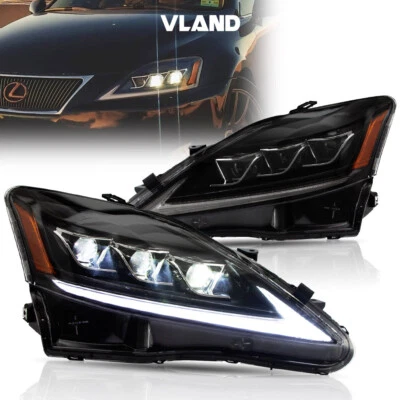 VLAND Voll LED Projektor Scheinwerfer Für 2006–2014 Lexus IS350/C IS250/C ISF - Bild 1 von 4