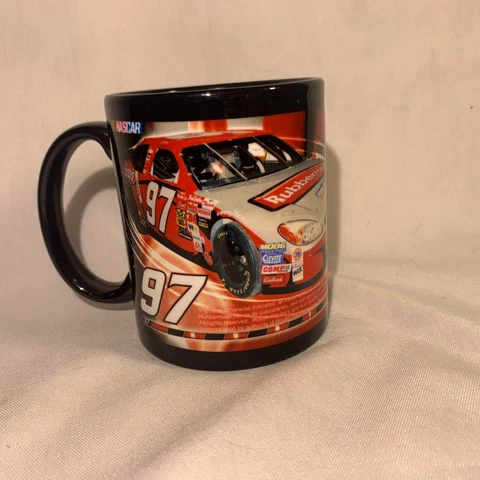 Kurt Busch #97 Mug 11oz 2003 NASCAR Rubbermaid Team Reflections Great Condition Cover