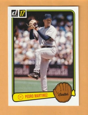 Pedro Martinez Boston Red Sox 2017 Donruss '83 Retro Variations #RV42 8P - Image 1 of 2