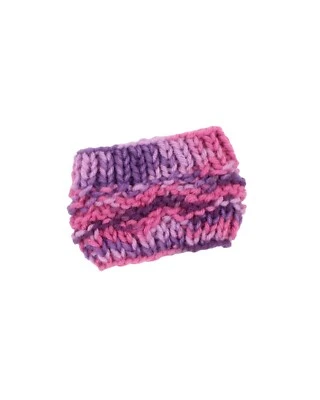 Taza tejida a mano hecha a mano acogedora ondas acrílico multicolor rosa y púrpura Foto 1 de 3