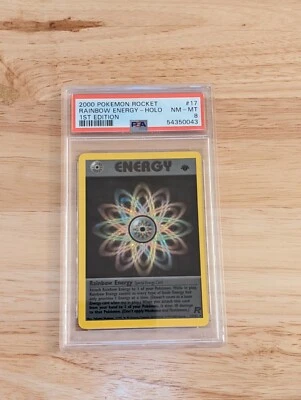 Team Rocket Rainbow Energy 1st Edition HOLO PSA 8 Pokemon 2000 - Image 1 of 4