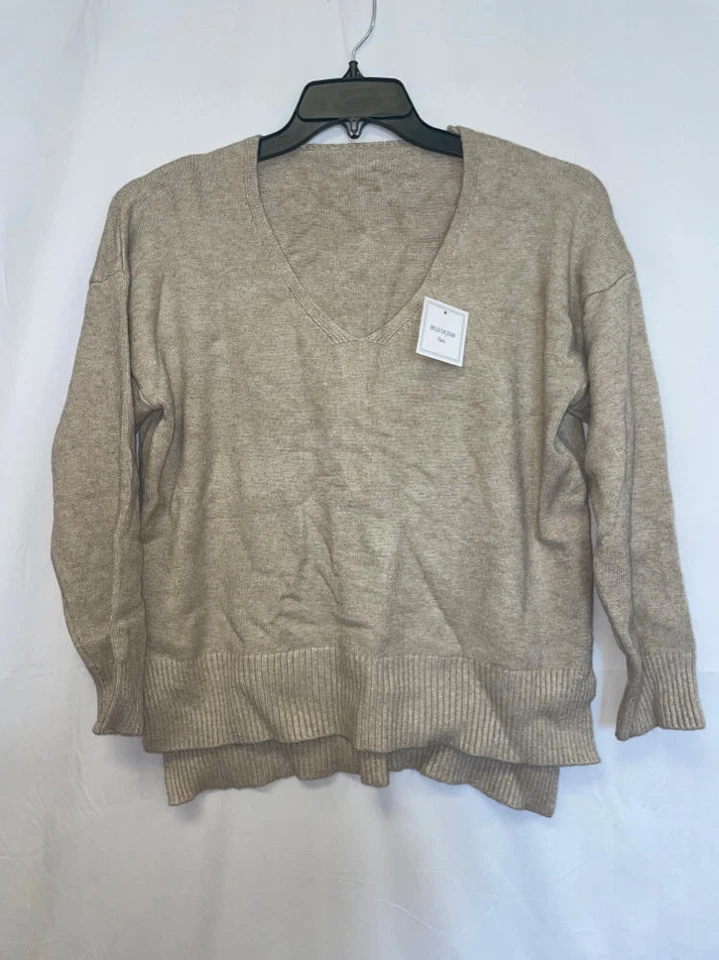 Suéter Belle De Jour Cuello en V Caqui Talla Pequeña-Mediana Nuevo sin Etiquetas Foto 1 de 3