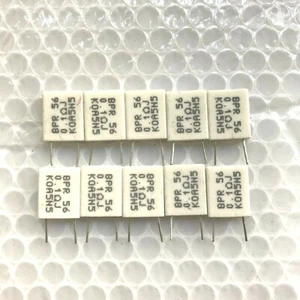 10Pcs 5W Wirewound Non-inductive Cement Resistor Ceramic horizontal 0.01Ω -0.5 Ω - Picture 1 of 3