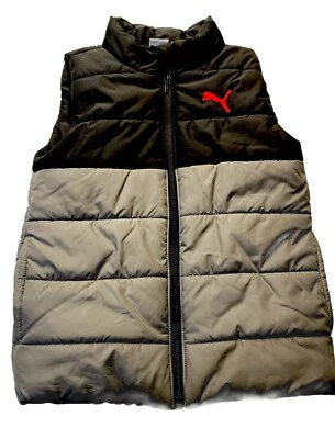 Chaleco Puma Puffer Niño Juvenil XS 5-6 Cremallera Completa Sin Mangas Aislado Activo Exterior Foto 1 de 4