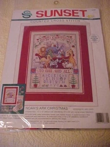 Dimensiones Arca de Noé Navidad Punto de Cruz Sampler Kit - Imagen 1 de 4