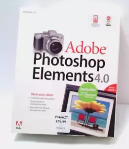 Adobe~Photoshop Elements 4.0~New/Sealed~IOB~Plus Photo Paper - Picture 1 of 7