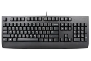 Nowa klawiatura USB AZERTY Lenovo 4X30M86882 czarna + naklejka - Zdjęcie 1 z 2