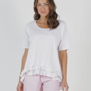 CAMISETA BETTY BASICS SORRENTO TOP ALGODÓN BLANCO NEGRO BALLET INDI AZUL TALLA 8-22 - Imagen 1 de 25