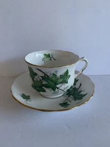 Vtg Royal Kent Ivy Staffordshire Tea Cup & Saucer- Made In England - Picture 1 of 12