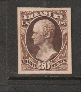 U.S. 1873 Treasury 30 cent  Scott # O81 PROOF CARD Mint MNH **See Pic** @ - Picture 1 of 1