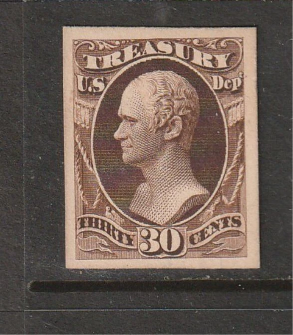 U.S. 1873 Treasury 30 cent  Scott # O81 PROOF CARD Mint MNH **See Pic** @ - Image 1 of 1