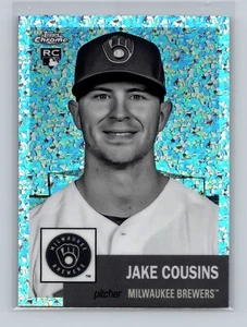 2022 Topps Chrome Platinum Anniversary #175 Jake Cousins RC Black & White MIL - Imagen 1 de 2