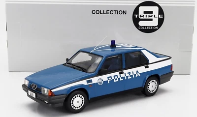 Alfa Romeo 75 Polizia Police 1991 Triple9 Triple 9 - 1:18 Nuovo 1/18 Blue White - Immagine 1 di 4