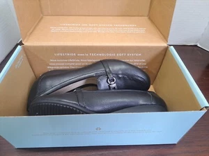 Life Stride Demure Black Cowgirl 2 Ladies Slup On Shoes - Picture 1 of 13