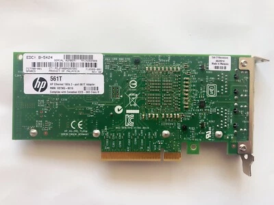 HP Ethernet 10Gb 2-port 561T Adapter  - Image 1 of 4
