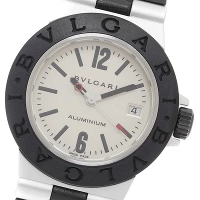 Reloj de cuarzo para dama BVLGARI aluminio AL29A fecha esfera plateada_909011 Foto 1 de 4