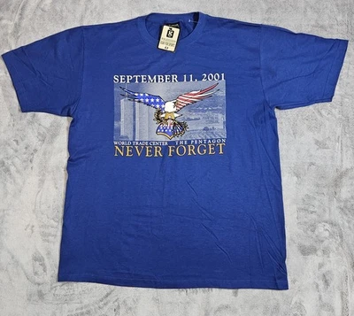 Vintage Y2K 9/11 Never Forget T-Shirt Size Large - Image 1 of 4