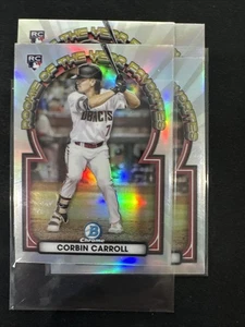4-Corbin Carroll 2023 Bowman Chrome Rookie Of The Year Favorites - Picture 1 of 2