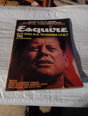 VTG , Esquire Mens Magazine, June, 1977, Is It O.k. To Admire J.f.k? As Is! - Image 1 of 4
