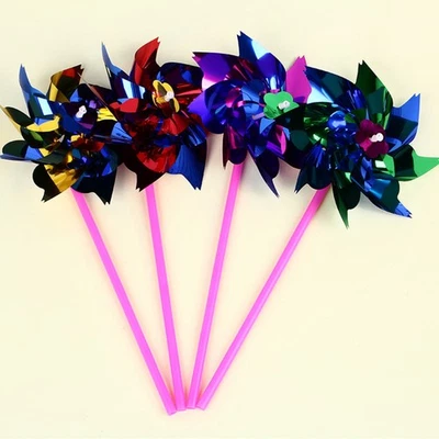  100 stücke Party Windräder Windmühle Regenbogen Windrad DIY Windräder Set für - Bild 1 von 4