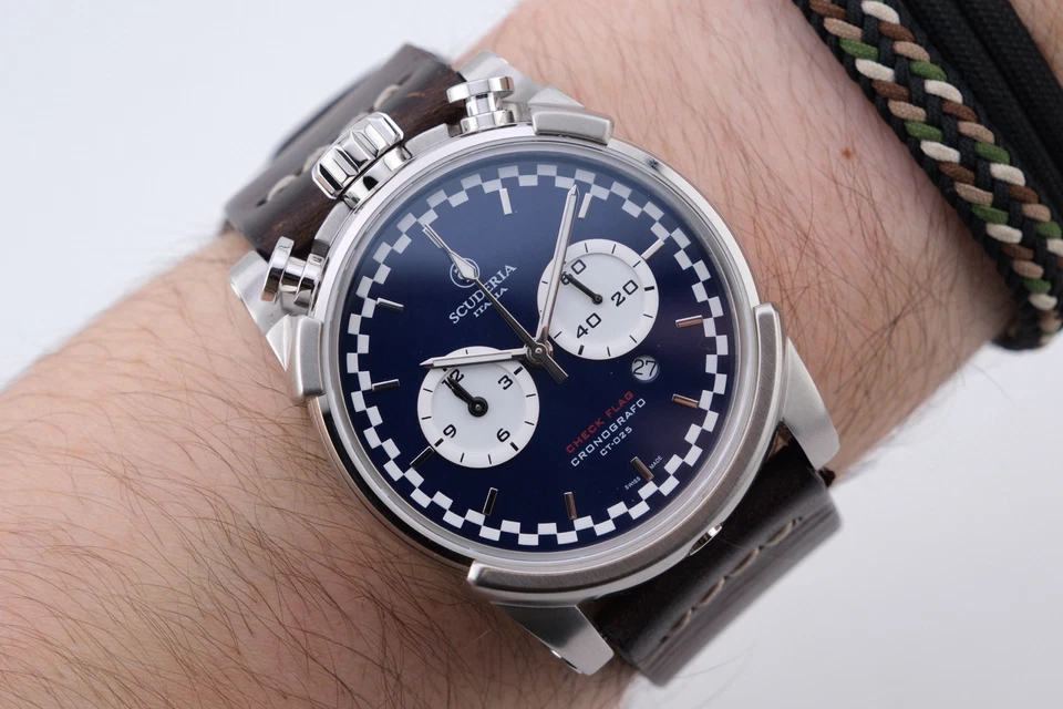 CT Scuderia Saturno Men's 44mm Bullhead Quartz Chronograph Watch CT-025 Working - Image 1 of 4