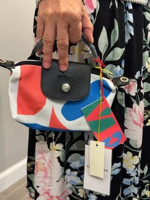 Mini bolsa Longchamp x Robert Indiana, color floral, nueva con etiquetas Foto 1 de 4